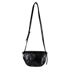 BANANA REPUBLIC WOMEN’S BLACK LEATHER SHOULDER BAG ADJUSTABLE STRAP